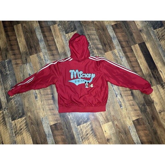 Vintage Disney Mickey Mouse Sports Jacket- Kids Large Red - Picture 6 of 7